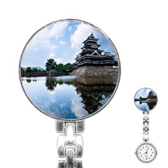 Beautiful Pagoda On Lake Nature Wallpaper Stainless Steel Nurses Watch by Modern2018