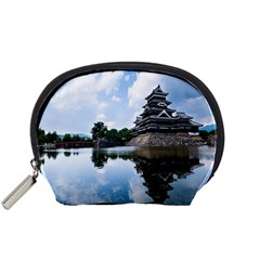 Beautiful Pagoda On Lake Nature Wallpaper Accessory Pouches (small)  by Modern2018