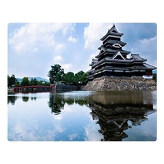 Beautiful Pagoda On Lake Nature Wallpaper Double Sided Flano Blanket (large)  by Modern2018