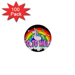 Go to Hell - Unicorn 1  Mini Buttons (100 pack)  Front