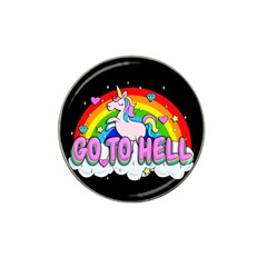 Go To Hell - Unicorn Hat Clip Ball Marker (10 Pack) by Valentinaart