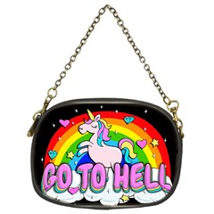 Go To Hell - Unicorn Chain Purses (two Sides)  by Valentinaart