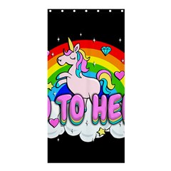 Go To Hell - Unicorn Shower Curtain 36  X 72  (stall) 