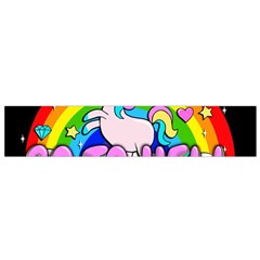 Go To Hell - Unicorn Small Flano Scarf by Valentinaart