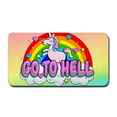 Go To Hell - Unicorn Medium Bar Mats by Valentinaart