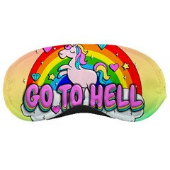 Go To Hell - Unicorn Sleeping Masks by Valentinaart