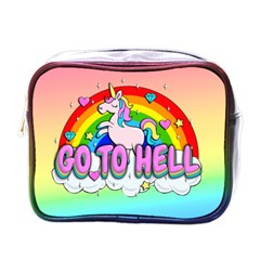 Go To Hell - Unicorn Mini Toiletries Bags by Valentinaart