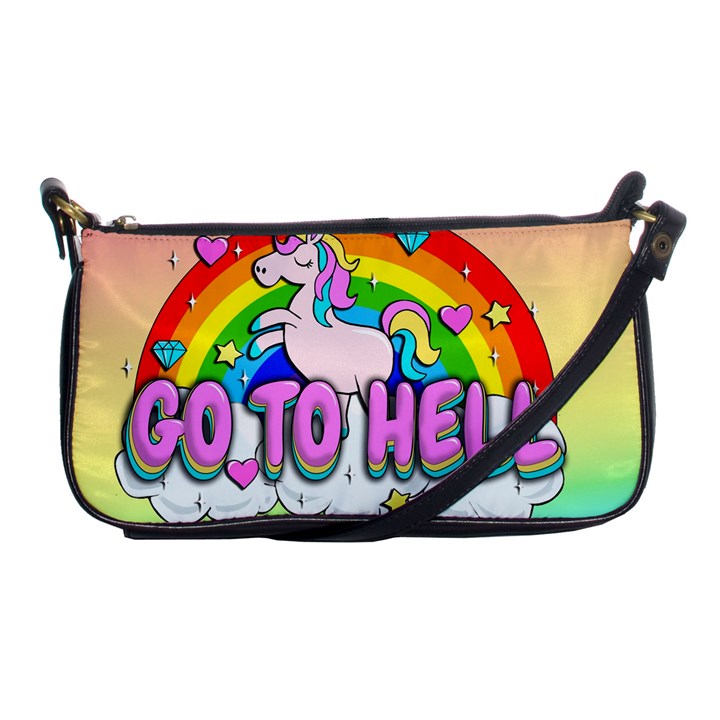 Go to Hell - Unicorn Shoulder Clutch Bags