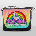 Go to Hell - Unicorn Messenger Bags Front