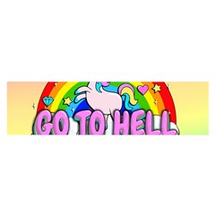 Go To Hell - Unicorn Satin Scarf (oblong) by Valentinaart