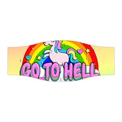 Go To Hell - Unicorn Stretchable Headband by Valentinaart