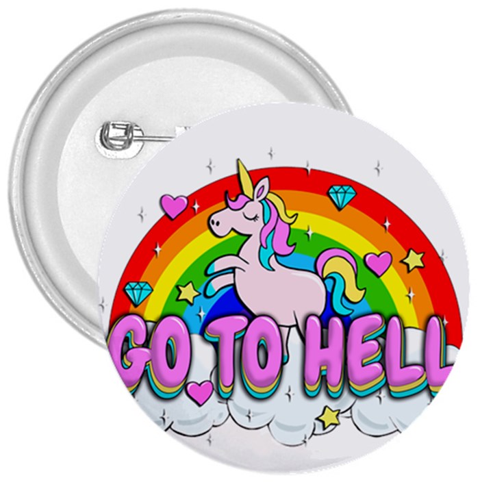 Go to Hell - Unicorn 3  Buttons