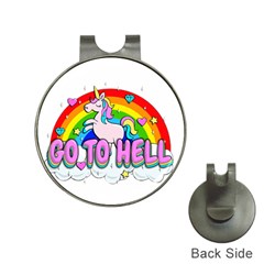 Go To Hell - Unicorn Hat Clips With Golf Markers by Valentinaart