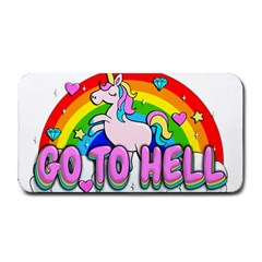 Go To Hell - Unicorn Medium Bar Mats by Valentinaart