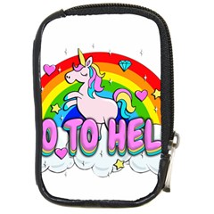 Go To Hell - Unicorn Compact Camera Cases by Valentinaart