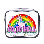 Go to Hell - Unicorn Mini Toiletries Bags Front