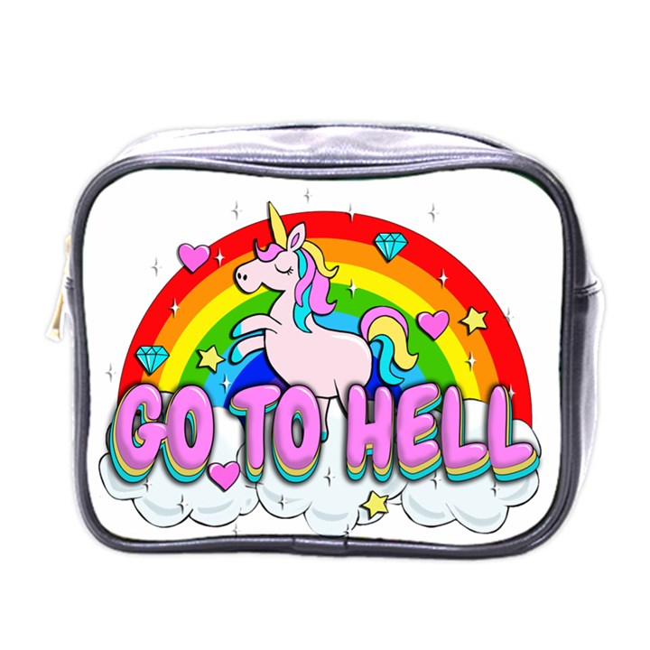 Go to Hell - Unicorn Mini Toiletries Bags