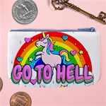 Go to Hell - Unicorn Large Coin Purse Back