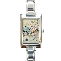 Composition 8 - Vasily Kandinsky Rectangle Italian Charm Watch by Valentinaart