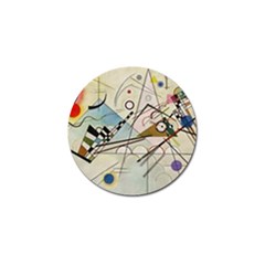 Composition 8 - Vasily Kandinsky Golf Ball Marker by Valentinaart