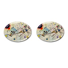 Composition 8 - Vasily Kandinsky Cufflinks (oval) by Valentinaart