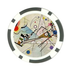 Composition 8 - Vasily Kandinsky Poker Chip Card Guard by Valentinaart