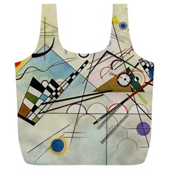 Composition 8 - Vasily Kandinsky Full Print Recycle Bags (l)  by Valentinaart