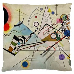 Composition 8 - Vasily Kandinsky Large Flano Cushion Case (one Side) by Valentinaart