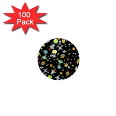 Space Pattern 1  Mini Magnets (100 Pack)  by Valentinaart