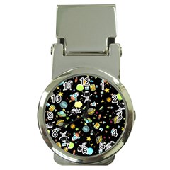 Space Pattern Money Clip Watches by Valentinaart