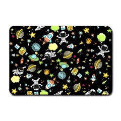 Space Pattern Small Doormat  by Valentinaart