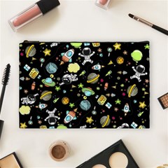 Space Pattern Cosmetic Bag (large)  by Valentinaart