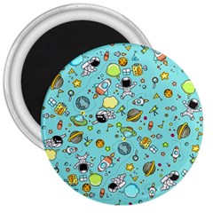 Space Pattern 3  Magnets by Valentinaart