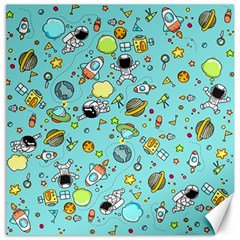 Space Pattern Canvas 20  X 20   by Valentinaart