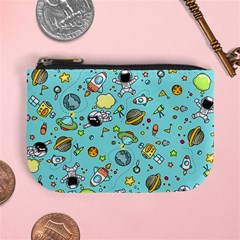 Space Pattern Mini Coin Purses by Valentinaart