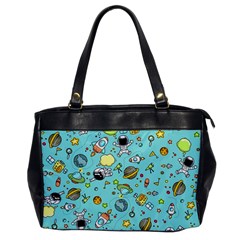 Space Pattern Office Handbags by Valentinaart