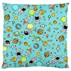 Space Pattern Large Cushion Case (two Sides) by Valentinaart