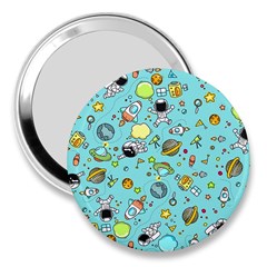 Space Pattern 3  Handbag Mirrors by Valentinaart