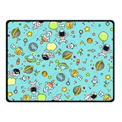 Space Pattern Double Sided Fleece Blanket (small)  by Valentinaart