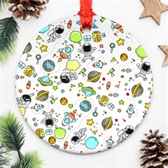 Space Pattern Ornament (round) by Valentinaart