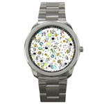 Space Pattern Sport Metal Watch Front