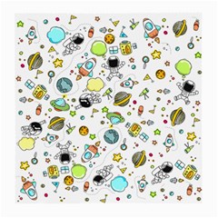 Space Pattern Medium Glasses Cloth (2-side) by Valentinaart