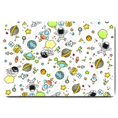 Space Pattern Large Doormat  by Valentinaart