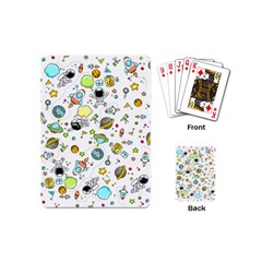 Space Pattern Playing Cards (mini)  by Valentinaart