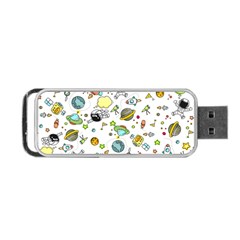 Space Pattern Portable Usb Flash (two Sides) by Valentinaart