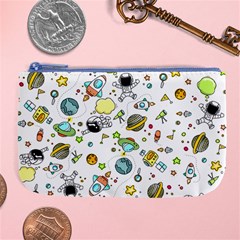 Space Pattern Large Coin Purse by Valentinaart