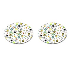 Space Pattern Cufflinks (oval) by Valentinaart