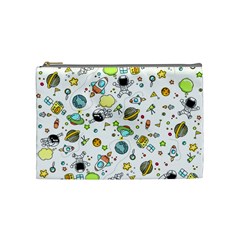 Space Pattern Cosmetic Bag (medium)  by Valentinaart