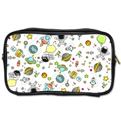 Space Pattern Toiletries Bags by Valentinaart