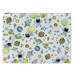 Space Pattern Cosmetic Bag (xxl)  by Valentinaart